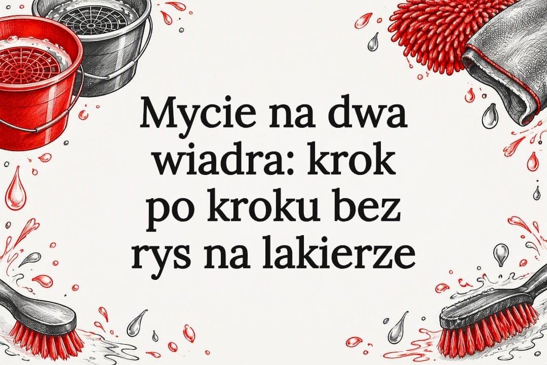 Mycie na dwa wiadra: krok po kroku bez rys na lakierze