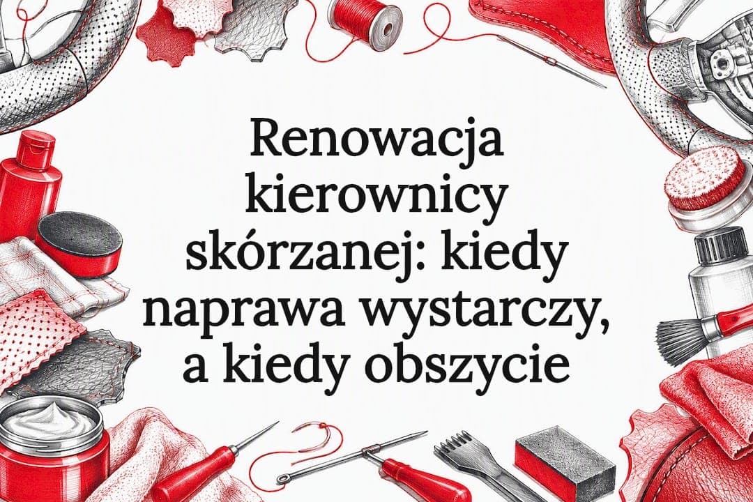 Renowacja kierownicy skórzanej: kiedy naprawa wystarczy, a kiedy obszycie