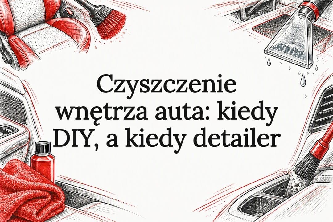 Czyszczenie wnętrza auta: kiedy DIY, a kiedy detailer