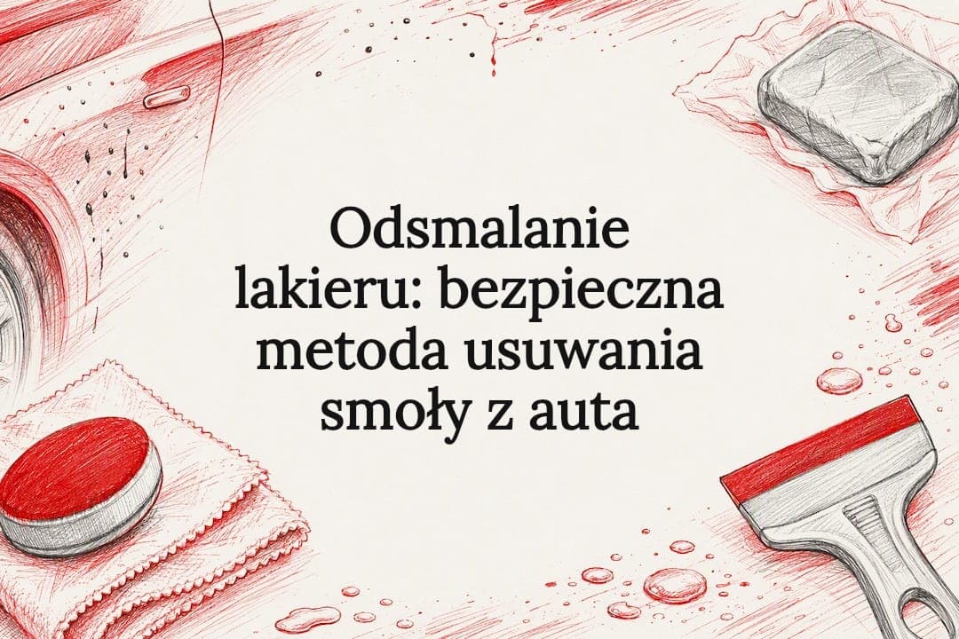 Odsmalanie lakieru: bezpieczna metoda usuwania smoły z auta