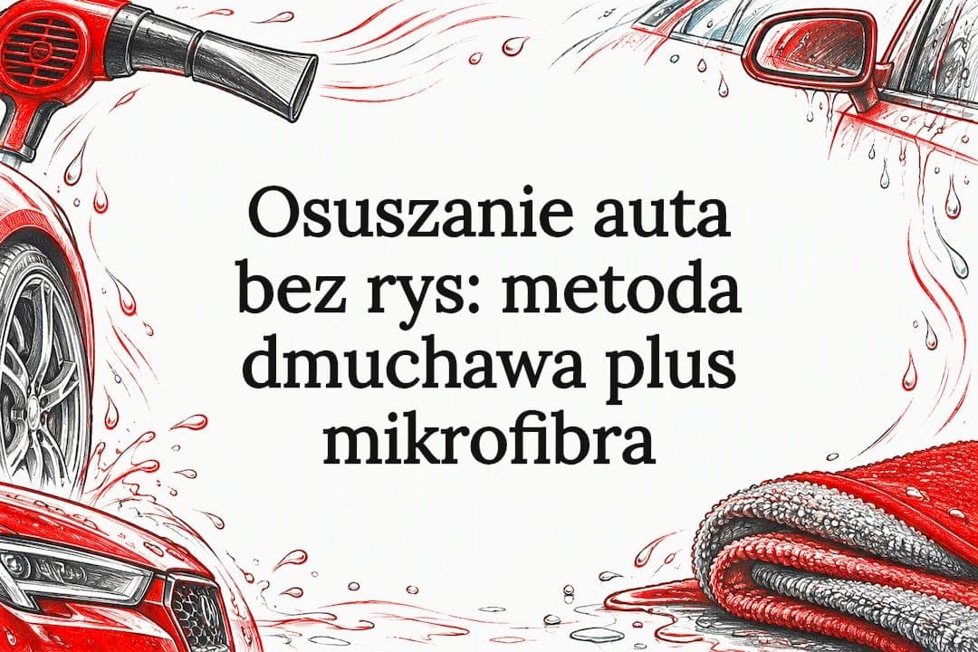 Osuszanie auta bez rys: metoda dmuchawa plus mikrofibra