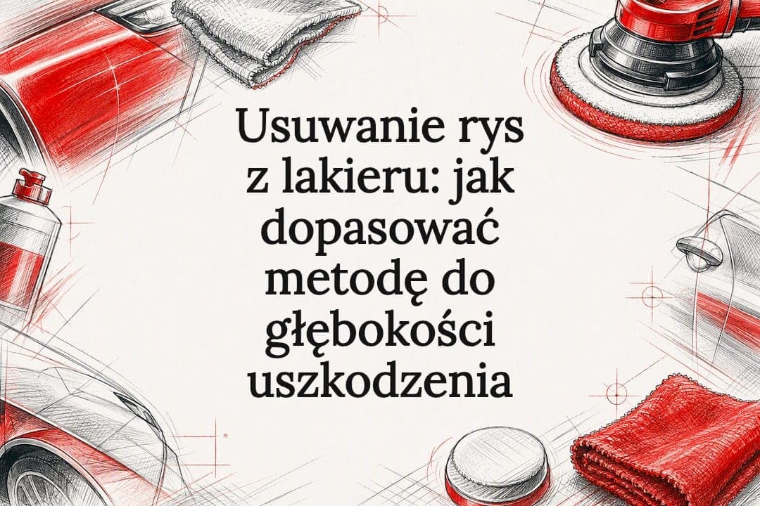 Usuwanie rys z lakieru: jak dopasować metodę do głębokości uszkodzenia