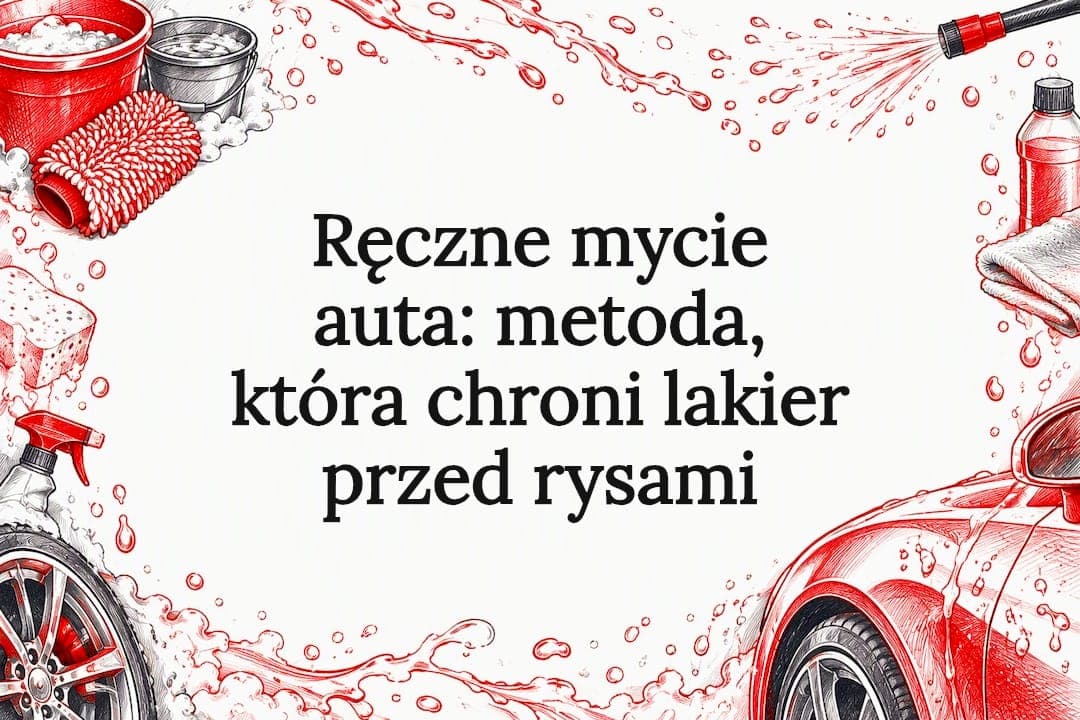 Ręczne mycie auta: metoda, która chroni lakier przed rysami